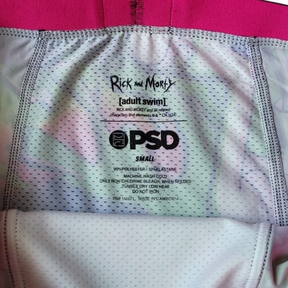 PSD Underwear, Men's Small, Rick and Morty Slime, Multicolor, 7" Boxer Brief - Picture 3 of 6